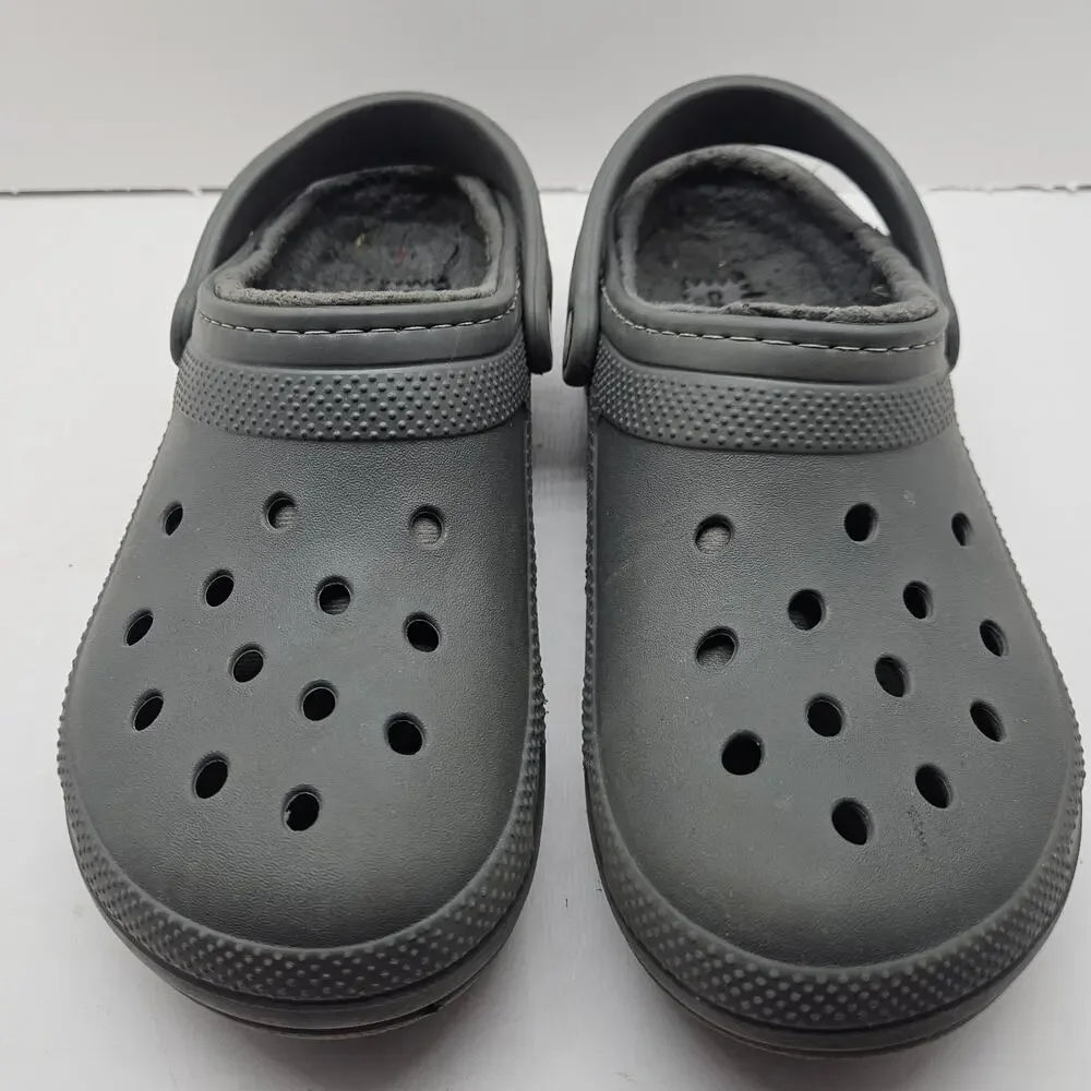 Crocs Classic Clogs Faux Fur Lined 203591 Mens Sz 7 Women's Sz 9 Dual Comfort - Picture 4 of 8